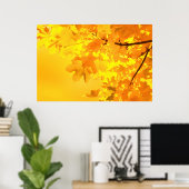 イエローメープルポスター ポスター (ホームオフィス)