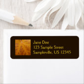 イエローメープルリーフオータム抽象芸術自然 ラベル (インサイチュ)