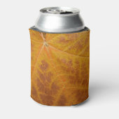 イエローメープルリーフオータム抽象芸術自然 缶クーラー (缶裏面)