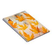 イエローメープル葉材 ノートブック (右側)