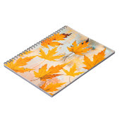 イエローメープル葉材 ノートブック (左側)