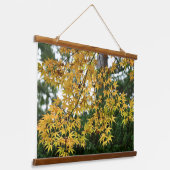 イエローメ日本のプル葉ズ写真形式 吊り下げ型タペストリー (傾斜あり)
