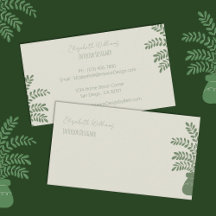 イエローモダンインテリアデコレータ名刺