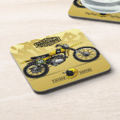 イエローモトクロスコースター | Motocrossコースターセット コースター (左側)