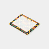 イエローモノグラムクワンザブラックレッドケンテクロス ポストイット (アングル)