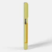 イエローモノグラムレターベーシックカラーミニマリスト Case-Mate iPhoneケース (裏面 / 右)