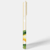 イエローモノグラムレモエレガントンストライプ地中海の Case-Mate iPhoneケース (裏面 / 右)