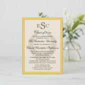 イエローモノグラムローレルクラシックカレッジ卒業 招待状 (スタンド正面)