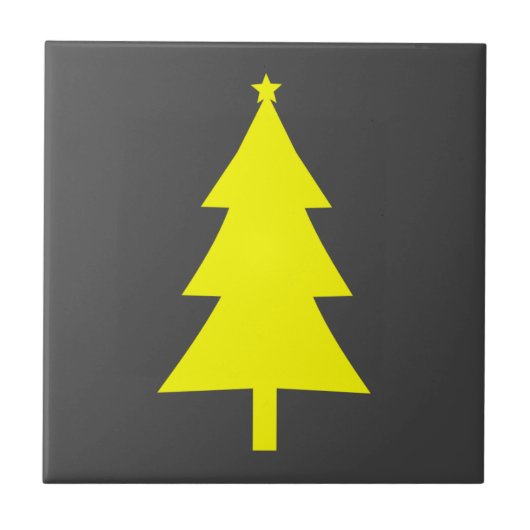 イエローモミのクリスマスツリー タイル (正面)