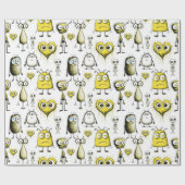 イエローモンスターズ ラッピングペーパー (フラット)