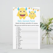 イエローモンスターベビーアニマルズネームゲーム (スタンド正面)