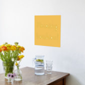 イエローモーニングサンシャイン金ゴールド 箔ポスター (レイダウン (キッチン))