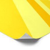 イエローユニオンジャック英国国旗の背景 ポスター (角)