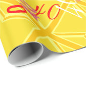 イエローユニオンジャック英国国旗の背景 ラッピングペーパー (ロールコーナー)