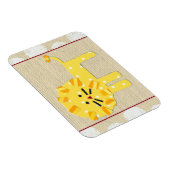 イエローライオンと白水玉模様 マグネット (右側)