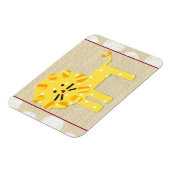 イエローライオンと白水玉模様 マグネット (左側)