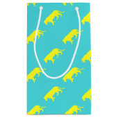 イエローライオンの輪郭 スモールペーパーバッグ (裏面)