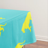 イエローライオンの輪郭 テーブルクロス (インサイチュ)