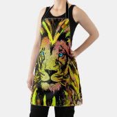 イエローライオンヘッドエプロン – ライオン顔エプロン エプロン (インサイチュ)