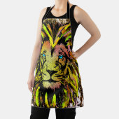 イエローライオンヘッドエプロン – ライオン顔エプロン エプロン (インサイチュ)