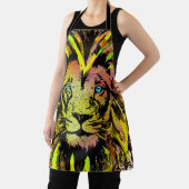 イエローライオンヘッドエプロン – ライオン顔エプロン エプロン (インサイチュ)