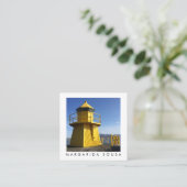 イエローライトハウスアイスランドフォトトラベルツーリズム スクエア名刺 (スタンド正面)