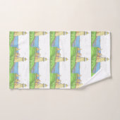 イエローライトハウスハンドタオル ハンドタオル (ハンドタオル)