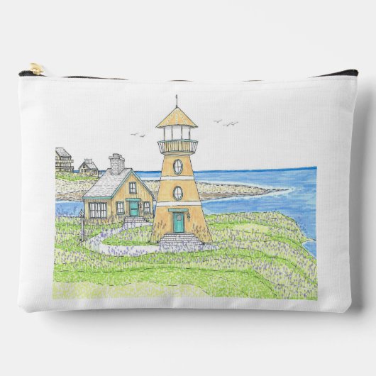 イエローライトハウスラージアクセサリーバッグ アクセサリーポーチ (正面)