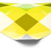 イエローライムグリーントゥインクルリトルスターベビー子供部屋 ポスター (コーナー)