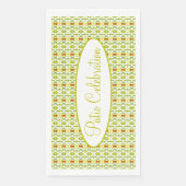 イエローライムグリーンパターン（の模様が）あるデザイン (正面)