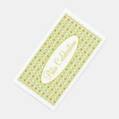 イエローライムグリーンパターン（の模様が）あるデザイン (コーナー)