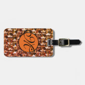 イエローライン石イエローダイヤモンド宝石 ラゲッジタグ (正面横)