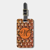 イエローライン石イエローダイヤモンド宝石 ラゲッジタグ (正面縦)