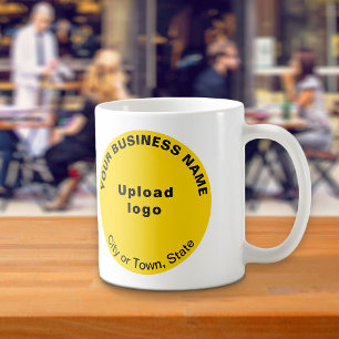 イエローラウンドビジネスブランドon Mug コーヒーマグカップ