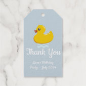 イエローラバーガモ – 誕生日パーティー – ありがとう ギフトタグ (裏面)