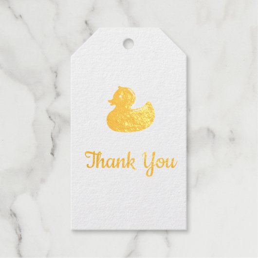 イエローラバーガモ – 誕生日パーティー – ありがとう ギフトタグ (正面)