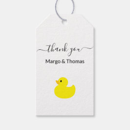 イエローラバーダックありがとうギフトラベル ギフトタグ