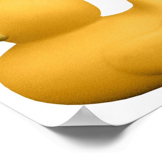 イエローラバーダックかわいいイエローラバーダックアヒルGR ポスター (角)