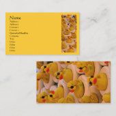 イエローラバーダックスカットカード 名刺 (正面/裏面)