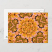 イエローラバーダックス万華鏡のように千変万化するパターン写真はがき ポストカード (正面/裏面)