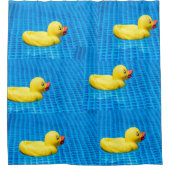 イエローラバーダックバスルームのシャワーカーテン シャワーカーテン (正面)