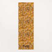 イエローラバーダックパーソナライズされた ヨガマット (正面)