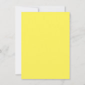 イエローラバーダックベビーシャワー招待状 招待状 (裏面)