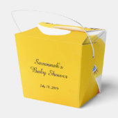 イエローラバーダックベビーシャワー フェイバーボックス (裏面サイド)