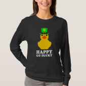 イエローラバーダックレプリコーンハット聖パトリックの日 Tシャツ (正面)