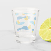 イエローラバーダック模様 ショットグラス (裏面)