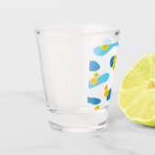 イエローラバーダック模様 ショットグラス (左)