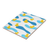 イエローラバーダック模様 タイル (側面)