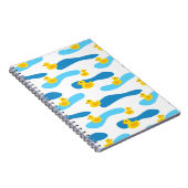 イエローラバーダック模様 ノートブック (右側)