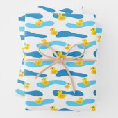 イエローラバーダック模様 ラッピングペーパーシート (インサイチュ)